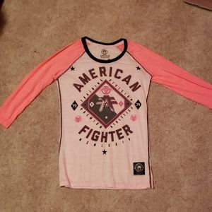 3/4 sleeve american fighter shirt